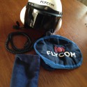 FlyCom White Helmet with Visor FH1-V (NOW SOLD)